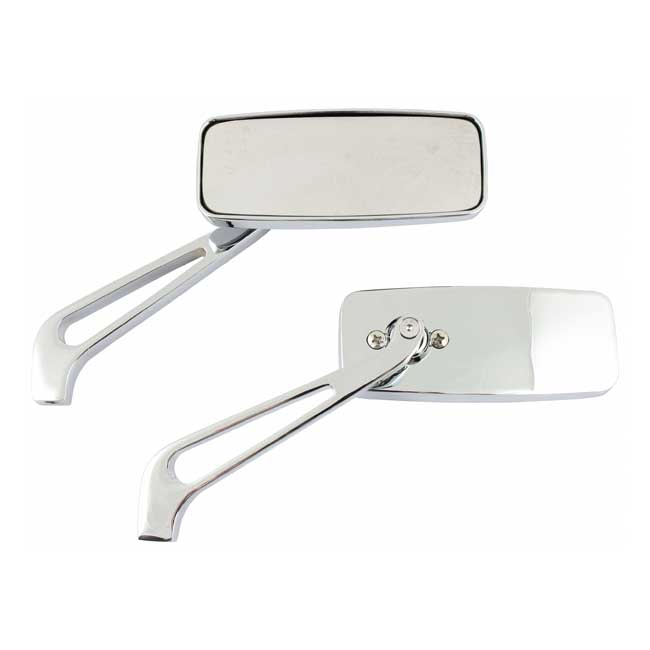 Street-rage mirror set, chrome - Universal
