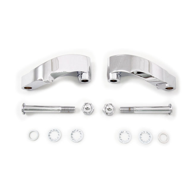 Mirror extension set. Chrome - 08-14 Softail; 06-17 Dyna