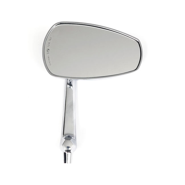 Slipstream mirror set. straight stem, chrome