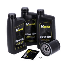 MCS,  oil service kit. 20W50 Mineral - 00-17 Softail; 99-17 Dyna
