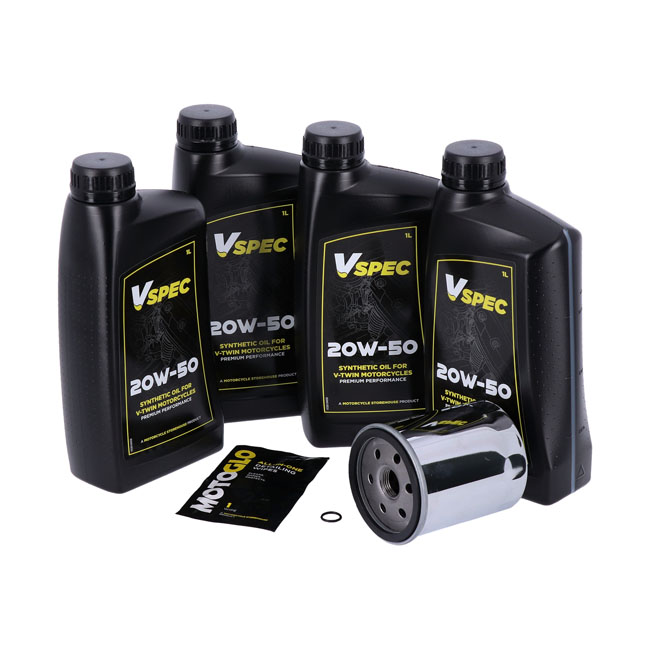 MCS,  oil service kit. 20W50 Synthetic - 86-98 FLT/Touring