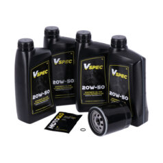 MCS,  oil service kit. 20W50 Synthetic - 99-16 FLT/Touring; 09-16 Trike