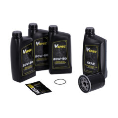 MCS, 'Big Oil' service kit. Mineral. svart filter - 86-03 XL Sportster