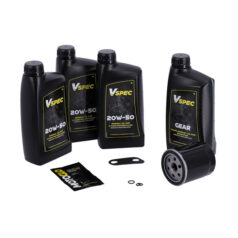 MCS, 'Big Oil' service kit. Mineral. Black filter - 04-20 XL Sportster