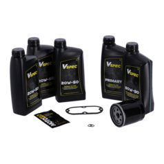 MCS, 'Big Oil' service kit. Mineral. Black filter - 84-98 Softail