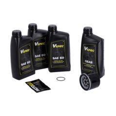 MCS, 'Big Oil' service kit. Mineral SAE50. Black filter - 80-E84 XL Sportster