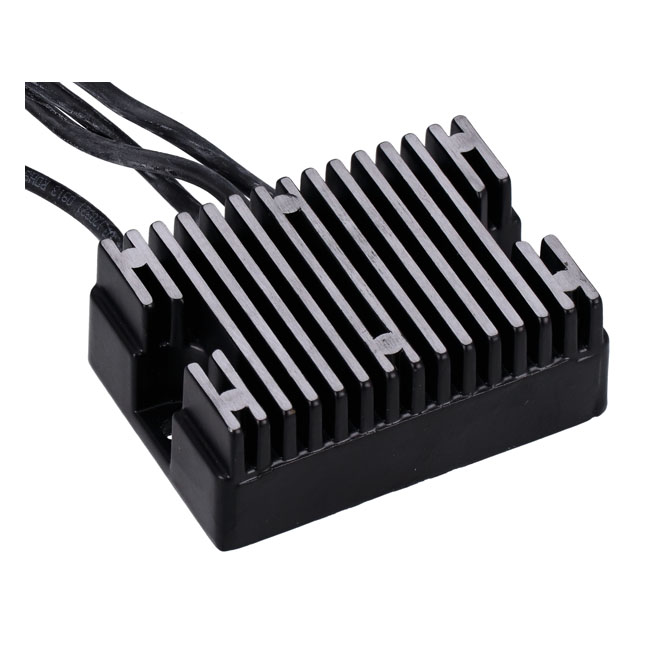 MCS, voltage regulator/rectifier. Black - 99-03 Dyna