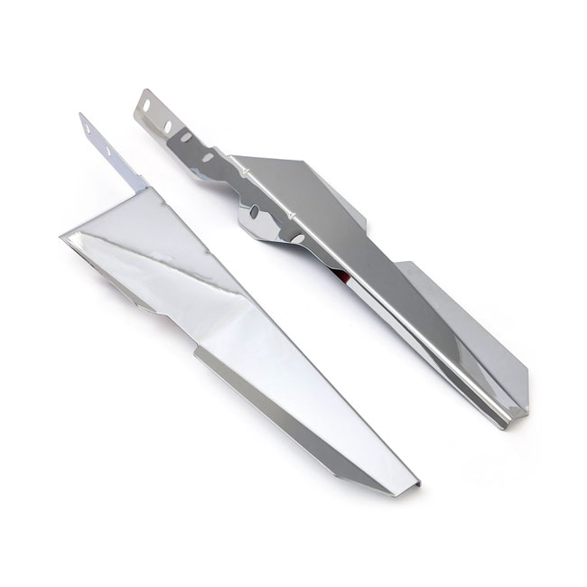 Wind deflector set. Chrome - Softail: 86-17 FLST/C/F/FB/FBS, FLS/S; 93-96 FLSTN