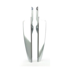 Wind deflector set. Chrome - 86-17 FLST/C/F/FB/FBS, FLS/S; 93-96 FLSTN