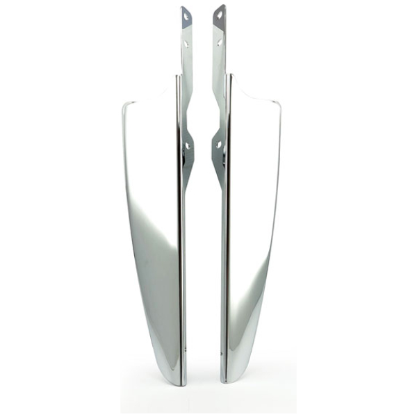 Wind deflector set. Chrome - 86-17 FLST/C/F/FB/FBS, FLS/S; 93-96 FLSTN