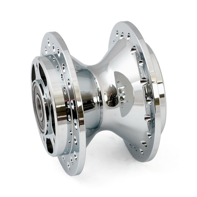 Front wheel hub, chrome - 00-03 FXDL; 00-07 XL Sportster custom 883/1200