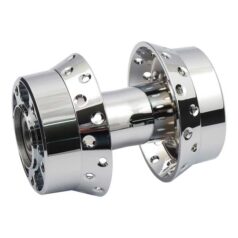 Front wheel hub, chrome - 08-11 FLT/Touring