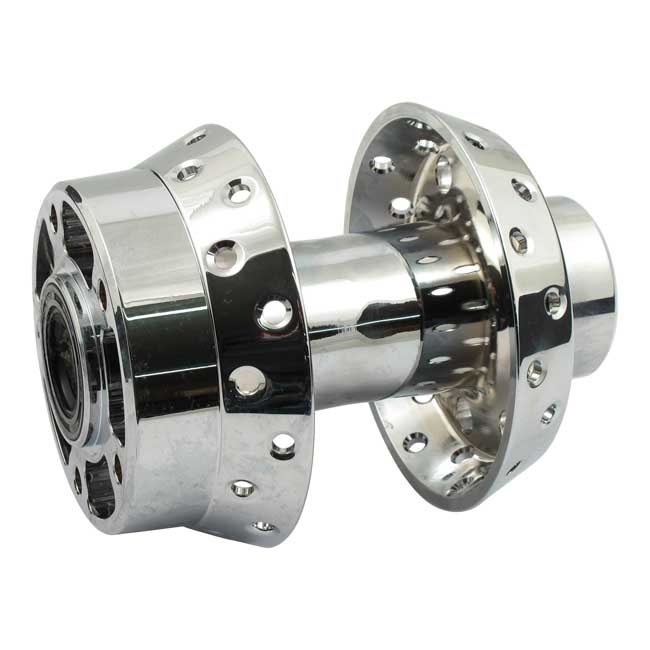 FRONT WHEEL HUB, CHROME - 96-99 SOFTAIL