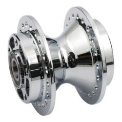 Front wheel hub, chrome - 06-07 Dyna