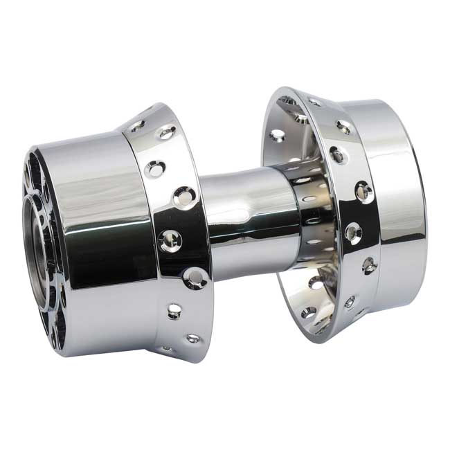 Rear wheel hub, chrome - 08-13 FXST