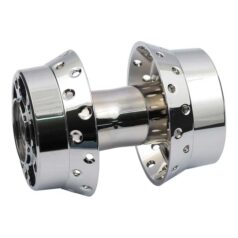 Rear wheel hub, chrome - 08-20 XL Sportster