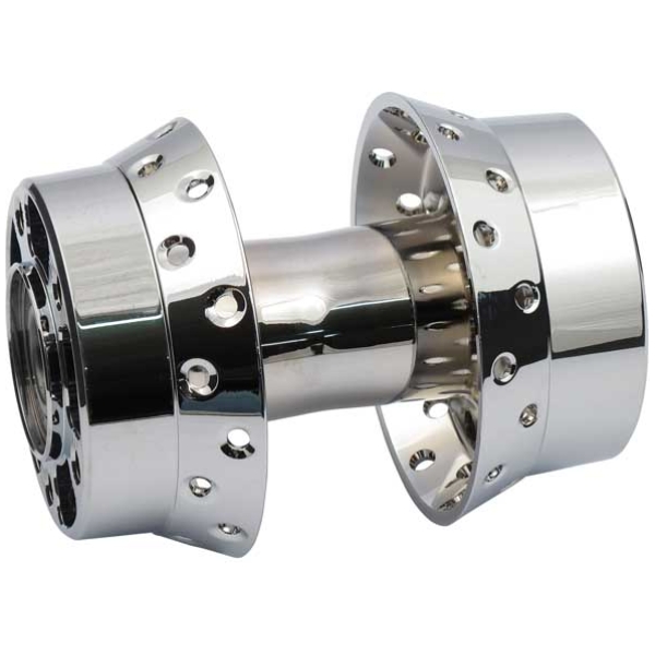 Rear wheel hub, chrome - 08-20 XL Sportster