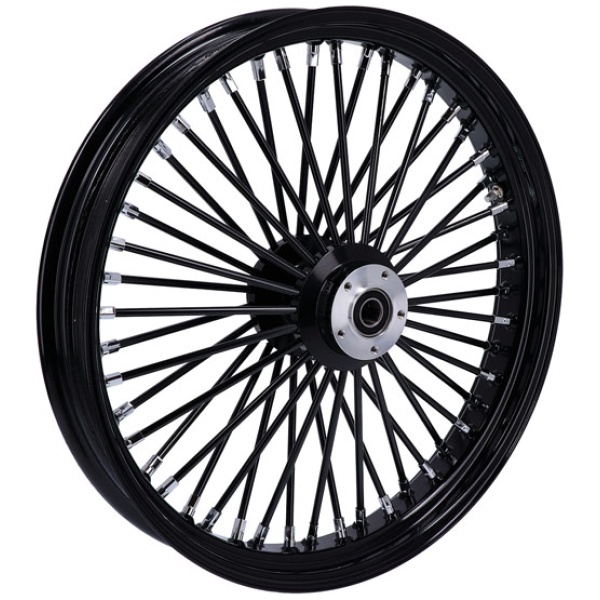 MCS radial 48 fat spoke front wheel 3.50 x 23 DF black - Anpassade applikationer