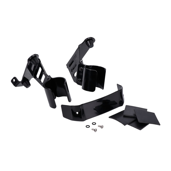 MCS, mount bracket kit for sport fairing M8 Softail - Softail: 18-20 FXBB Street Bob 107; 21-24 FXBBS Street Bob 114; 18-20 FXLR Low Rider 107; 20-21 FXLRS Low Rider 114; 22-24 FXLRS Low Rider 117; 20-24 FXST Softail Standard