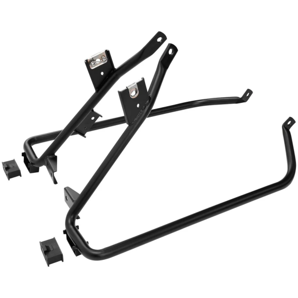 Saddlebag support bracket set. Black - 09-13 FLHX, FLTRU, FLTRX
