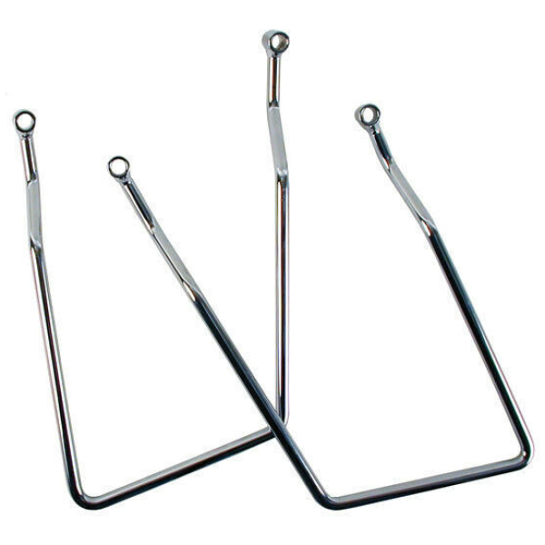 Saddlebag support kit. Chrome - 58-86 4-växlade FL, FX, FXWG-modeller
