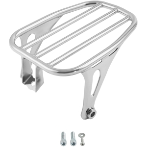 Solo seat luggage rack, 7". Chrome - 18-20 FLSL Slim 107. Med solosits