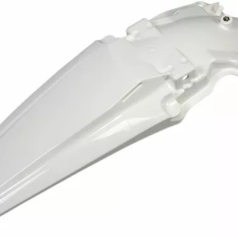 Bakskärm - vit - Kawasaki KX 250-450, KX 250 X-450 X 21-24