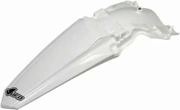 Bakskärm - vit - Kawasaki KX 250-450, KX 250 X-450 X 21-24