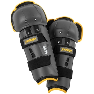 YOUTH SECTOR GP KNEE GUARD CHARCOAL/YELLOW ONE SIZE
