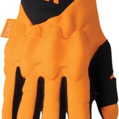 GLOVE REBND FLO OR/BK MD