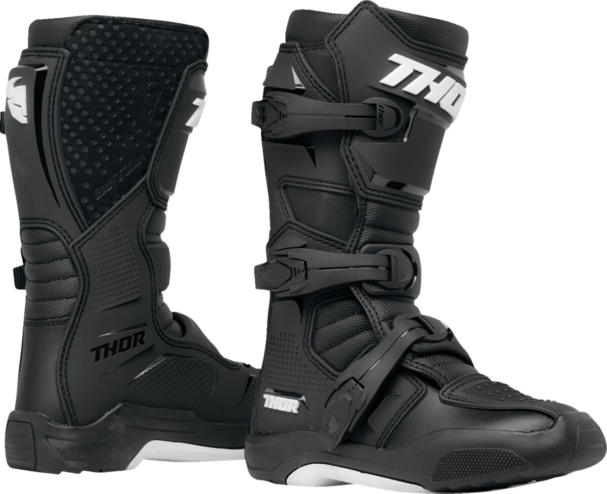 BOOT YTH BLITZ XR BK/WH 5