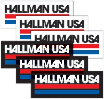 DECAL HALLMAN USA 6PK