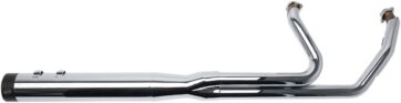 EXHAUST SYSTEM 2-1 SIDEWINDER STAINLESS STEEL CHROME W/BLACK END CAPS - Bild 2
