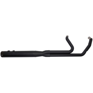 EXHAUST SYSTEM 2-1 SIDEWINDER STAINLESS STEEL BLACK W/BLACK END CAPS