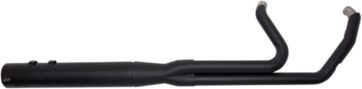 EXHAUST SYSTEM 2-1 SIDEWINDER STAINLESS STEEL BLACK W/BLACK END CAPS