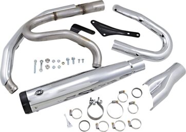2-1 Exhaust - Chrome - M8 Softail