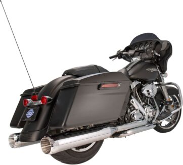 MUFFLER 4.5" SLIP-ON MK45 CHROME THRUSTER END CAP-CHROME BODY FINISH