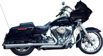 MUFFLER 4.5" SLIP-ON MK45 BLACK CONTRAST CUT THRUSTER END CAP-CHROME BODY FINISH - Bild 3