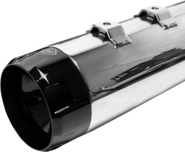 MUFFLER 4.5" SLIP-ON MK45 BLACK CONTRAST CUT THRUSTER END CAP-CHROME BODY FINISH - Bild 4