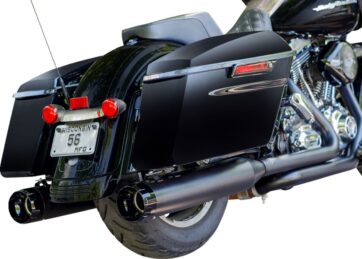 MUFFLER 4.5" SLIP-ON MK45 BLACK CONTRAST CUT THRUSTER END CAP-JET-HOT® BLACK BODY FINISH - Bild 3