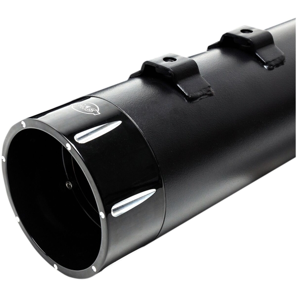 MUFFLER 4.5" SLIP-ON MK45 BLACK CONTRAST CUT TRACER END CAP-JET-HOT BLACK BODY FINISH - Bild 2