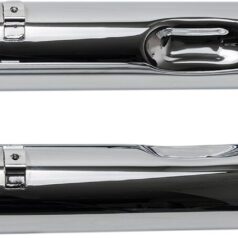 MUFFLER 4.5" SLIP-ON MK45 CHROME TRACER END CAP-CHROME BODY FINISH