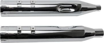 MUFFLER 4.5" SLIP-ON MK45 CHROME TRACER END CAP-CHROME BODY FINISH