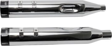 MUFFLER 4.5" SLIP-ON MK45 BLACK CONTRAST CUT TRACER END CAP-CHROME BODY FINISH - Bild 2