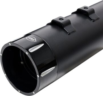 MUFFLER 4.5" SLIP-ON MK45 BLACK CONTRAST CUT TRACER END CAP-JET-HOT BLACK BODY FINISH - Bild 3