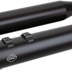 MUFFER SLIP-ON SLASH CUT END 4" TOURING BLACK