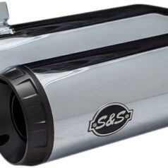 MUFFLER SLIP ON GRAND NATIONAL CHROME W/BLACK END CAPS
