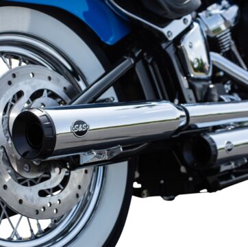 MUFFLER SLIP ON GRAND NATIONAL CHROME W/BLACK END CAPS - Bild 2