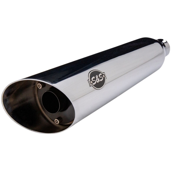 Slash-Cut EC Euro 4 Slip On Mufflers Chrome - Bild 2