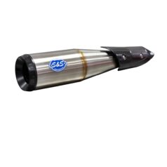 Grand National EC Euro 4 Slip-On Mufflers Chrome/Black for Indian®